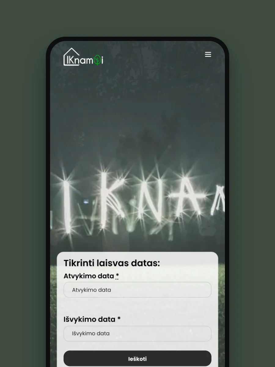 iKnamai – svetainė telefone